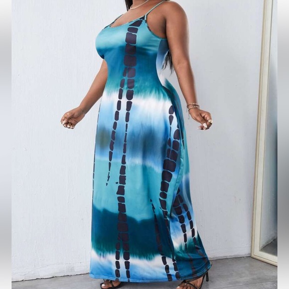 Boho Ombré Tie Dye Pocket Maxi Dress - Picture 5 of 5